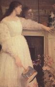 James Abbot McNeill Whistler Symphony on White No 2 Little White Girl (nn03) oil on canvas